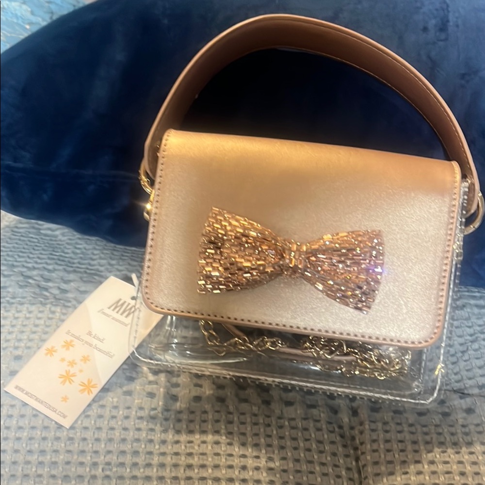 Mi Gold Bow Accent Women's Bag